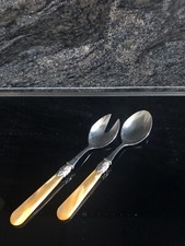 Salatbesteck Perlmutt Shabby Vintage Landhaus