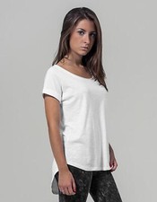 Build Your Brand BY036 | Damen Long Slub Tee / Hinten extra lang geschnitten