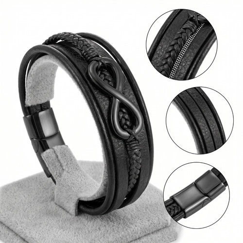 Herren armband schwarz - herren,