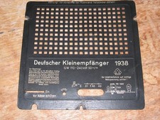 Rückwand    Deutscher Kleinempfänger 1938