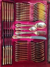 SBF edles Besteck 70 Teile 23/24 Hartvergoldet "Wien"für die festliche Weihnacht