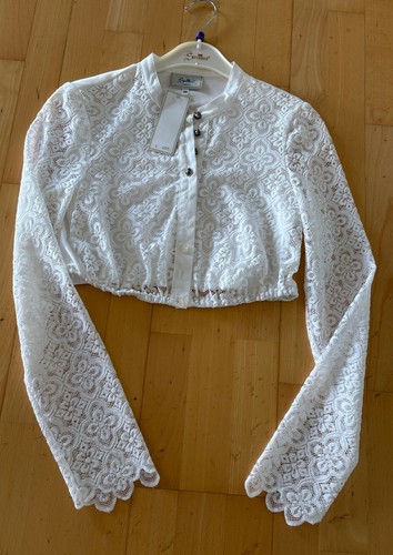 Dirndlbluse langarm weiß - dirndlbluse,