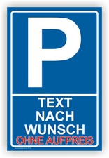 Parken verboten Schild