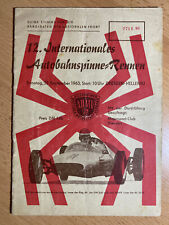 Rennprogramm Autobahnspinne Dresden Hellerau 1963 Programmheft DDR Programm