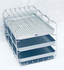 MELAG Autoklav Halterung C Plus + 3 Tablett Autoklav  40B+ 41B+ Kesseltiefe 35cm