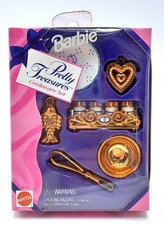 1997 Barbie Pretty Treasures Cookware Set / Accessory Set / Mattel 17101, NrfB