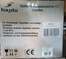 hajdu Elektro-Heisswasserspeicher Warmwasserspeicher 5L Drucklos Weiß NEU/OVP