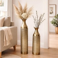 Deko Boden Vase "Gold" Metall