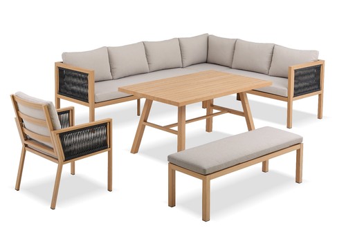 Eck lounge set sitzgruppe - set,