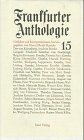 Frankfurter anthologie 15 - frankfurter, anthologie,