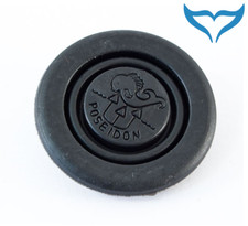 Poseidon Luftduschenknopf Cyklon 2. Stufe Gummi schwarz Purge Button Logo 2nd Ne