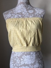 Vintage BHS Yellow Boob Tube