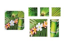 5 Stück Wandbild Bambus