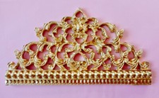 Gips Stuck Element "Native" Ornament Relief Stuckdekor Verzierung Blume