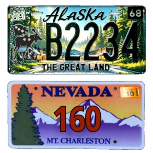 Usa nummernschild alaska - alaska, +