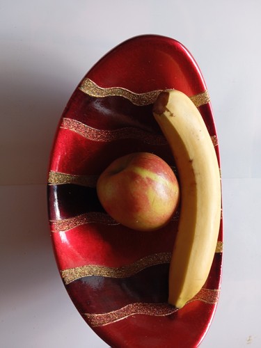 Glitzernde keramik obst schale - keramik,