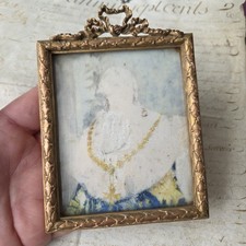 Miniatur bemalt Antik Porträt