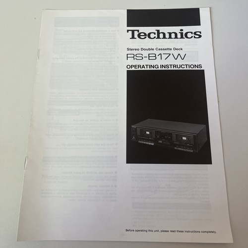 Technics b17w stereo double - stereo,