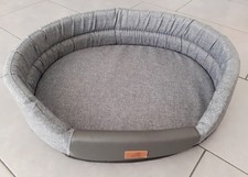 Hundebett Hundekorb Hundekissen Hundesofa Size M ca. 60 x 50 cm grau waschbar