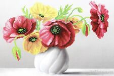 Blume Mohn Vase Stickpackung