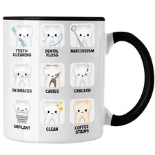 Trendation - Zahnmedizinische Fachangestellte Tasse Geschenk Lustig Zahnarzt Dam