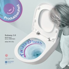 Neu! Villeroy & Boch Subway 3.0 Tiefspül-WC mit TwistFlush Weiß 