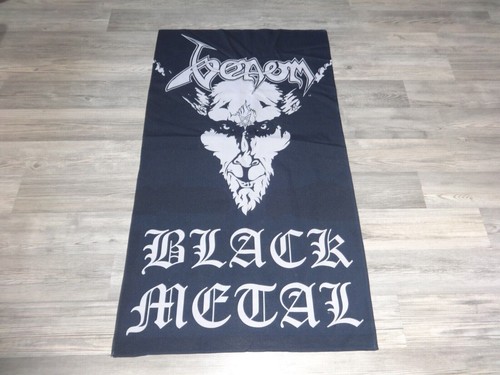 Venom flag flagge - poster, black