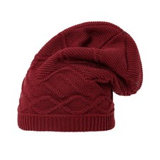 Strickmütze Long Beanie mit Fleece - weich gefüttert & warm – Damen & Herren NEU