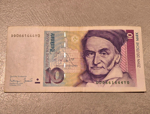 Deutsche mark banknote - 10,