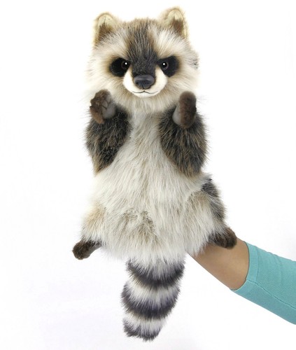 Waschbär stofftier handpuppe - waschbär,