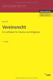 Vereinsrecht ein leitfaden - vereinsrecht:,