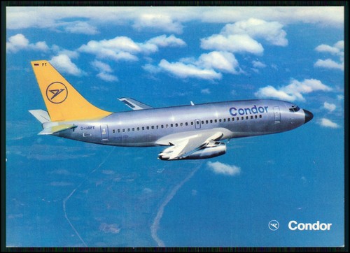 Postkarten flugzeug - 4x,