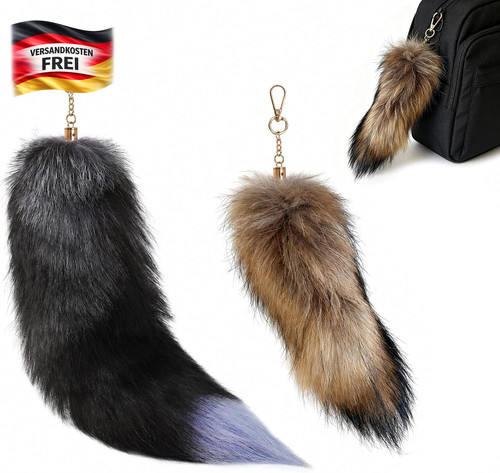 Fuchsschwanz anhänger set - fuchsschwanz,