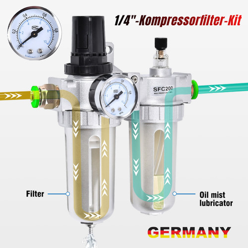 Druckluft wartungseinheit 4 - wartungseinheit, 1/4
