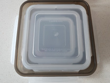 4 x  Lock&Lock Frischhaltedosen ANTHRAZIT 180 / 410 / 750ml / 1,2l / - Dosen-SET