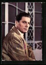 AK Schauspieler Rudolf Prack in Roter Mohn, mit original Autograph 