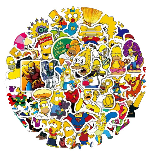 50x simpsons sticker trickfilm - 50x,