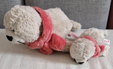 2 x NICI PLÜSCH ROBBE SEEHUND HEULER ROSA SCHAL CA. 25 & 14 CM -- UNBESPIELT --