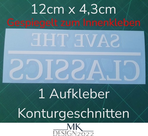 Save the classics aufkleber - save,
