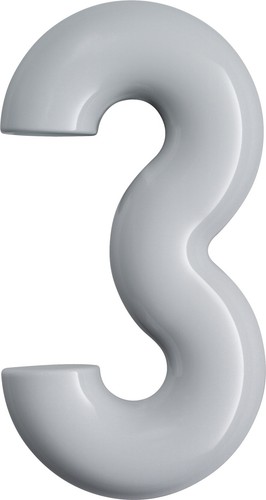 Hausnummer ziffer - ziffer, 3