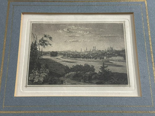 Stahlstich landschaft 1850 - stahlstich,