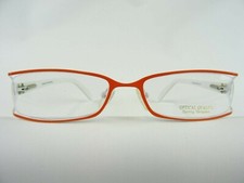 Brillengestell orange-weiß