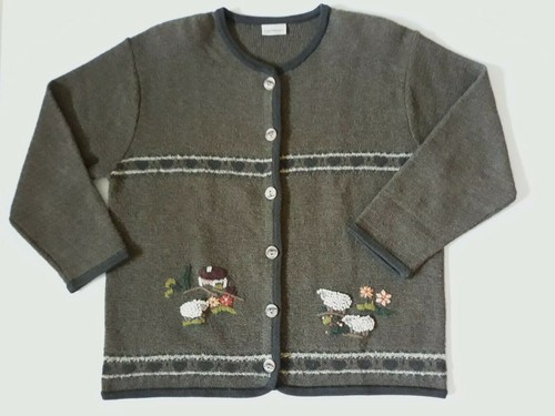 Landhaus strick jacke oliv - jacke,,