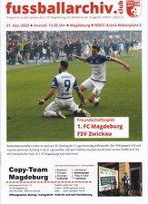 PG Testspiel 2022   1.FC Magdeburg - FSV Zwickau