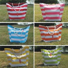 XXL Strandtasche Badetasche Shoppingtasche gestreift Kordel Maritim Beach Bag