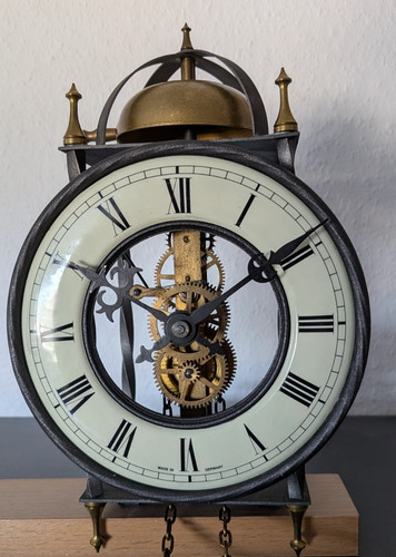 Skelett pendeluhr mit - skelett,