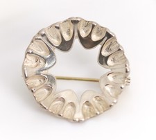 Norway Designer Silberbrosche