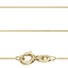 Echt Gold 585 Juwelier Flach Anker Kette Stärke 0,8 mm 14 Kt Gelbgold Halskette