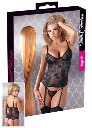 Strapshemd set schwarz - in,