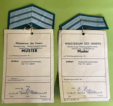 DDR NVA MfS Staatssicherheit Dienstalterswinkel 10 & 15 Jahre MUSTER 1967